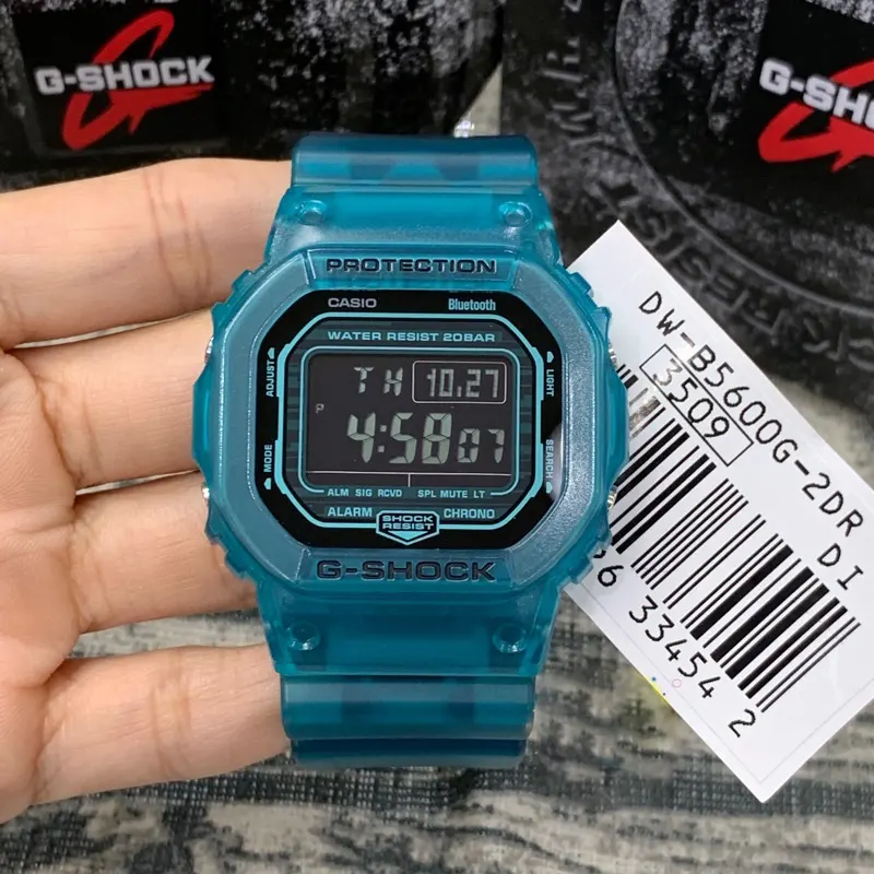 Casio G-Shock Digital Turquoise Dial Bluetooth® Men's Watch- DW-B5600G-2